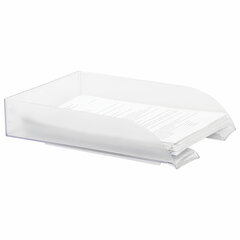 Лоток горизонтальный для бумаг BRAUBERG &laquo;Office style&raquo;, 320&times;245&times;65 мм, прозрачный, 237288