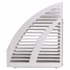 Лоток вертикальный для бумаг STAFF, 245&times;165&times;285 мм, 3 отделения, сетчатый, сборный, серый, 237294