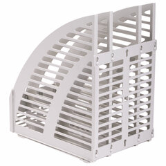 Лоток вертикальный для бумаг STAFF, 245&times;165&times;285 мм, 3 отделения, сетчатый, сборный, серый, 237294