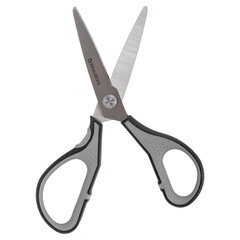 Ножницы BRAUBERG &laquo;EXTRA&raquo;, 175 мм, серо-черные, 2-х сторонняя заточка, эргономичные ручки, 237295