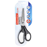 Ножницы BRAUBERG "EXTRA", 210 мм, серо-черные, 2-х сторонняя заточка, эргономичные ручки, 237296