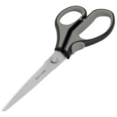 Ножницы BRAUBERG &laquo;EXTRA&raquo;, 230 мм, серо-черные, 2-сторонняя заточка, эргономичные ручки, 237297