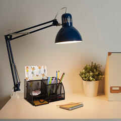 Подставка-органайзер металлическая BRAUBERG &laquo;Germanium&raquo;, 7 секций, 125&times;220&times;140 мм, черная, 237416