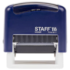 Штамп стандартный STAFF &laquo;ОПЛАЧЕНО&raquo;, оттиск 38&times;14 мм, &laquo;Printer 9011T&raquo;, 237421