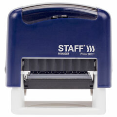 Штамп стандартный STAFF &laquo;ПОЛУЧЕНО&raquo;, оттиск 38&times;14 мм, &laquo;Printer 9011T&raquo;, 237422
