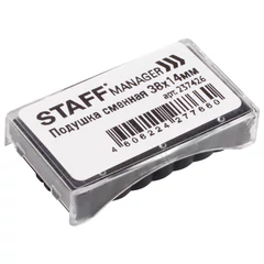 Подушка сменная STAFF (38&times;14 мм) для штампов &laquo;Printer 9011T&raquo;, &laquo;Printer 8051&raquo;, синяя, 237426
