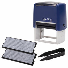 Штамп самонаборный 8-строчный STAFF, оттиск 60&times;40 мм, &laquo;Printer 8027&raquo;, КАССЫ В КОМПЛЕКТЕ, 237430