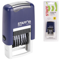 Нумератор 6-разрядный STAFF, оттиск 22&times;4 мм, &laquo;Printer 7836&raquo;, 237434