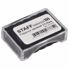 Подушка сменная STAFF (22х4 мм) для датеров "Printer 7810", "Printer 7810 BANK" и нумераторов "Printer 7836", синяя, 237435