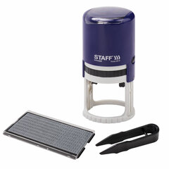 Печать самонаборная STAFF, 1,5 круга, оттиск D=40, &laquo;Printer 8015&raquo;, КАССА В КОМПЛЕКТЕ, 237438