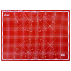 Коврик (мат) для резки ОСТРОВ СОКРОВИЩ, 5-ти слойный, А2 (600&times;450 мм), двусторонний, толщина 3 мм, 237443