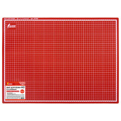 Коврик (мат) для резки ОСТРОВ СОКРОВИЩ, 5-ти слойный, А2 (600&times;450 мм), двусторонний, толщина 3 мм, 237443