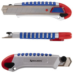 Нож универсальный мощный 25 мм BRAUBERG &laquo;Professional&raquo;, металлический корпус, 237448