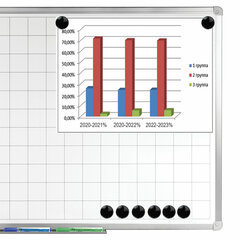 Магниты BRAUBERG &laquo;BLACK&WHITE&raquo; УСИЛЕННЫЕ 30 мм, НАБОР 10 шт., черные, 237466
