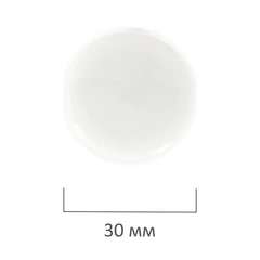 Магниты BRAUBERG &laquo;BLACK&WHITE&raquo; УСИЛЕННЫЕ 30 мм, НАБОР 10 шт., белые, 237467