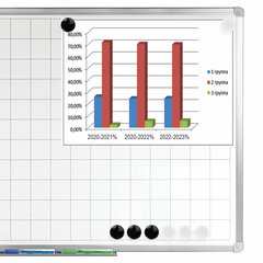 Магниты BRAUBERG &laquo;BLACK&WHITE&raquo; УСИЛЕННЫЕ 30 мм, НАБОР 10 шт., черные/<wbr/>белые, 237468
