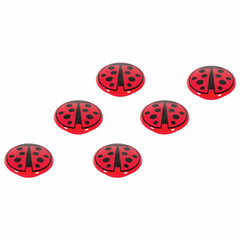 Магниты ЮНЛАНДИЯ 30 мм, НАБОР 6 шт., &laquo;БОЖЬЯ КОРОВКА&raquo;, красные, 237476