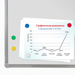 Магниты МОЩНЫЕ 30 мм, НАБОР 5 шт., ассорти, BRAUBERG &laquo;SUPER&raquo;, 237478