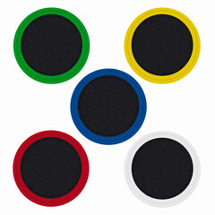 Магниты МОЩНЫЕ 30 мм, НАБОР 5 шт., ассорти, BRAUBERG &laquo;SUPER&raquo;, 237478