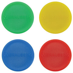 Магниты МОЩНЫЕ 30 мм, НАБОР 8 шт., ассорти, BRAUBERG &laquo;SUPER&raquo;, 237479