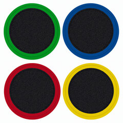 Магниты МОЩНЫЕ 40 мм (БОЛЬШОГО ДИАМЕТРА), НАБОР 4 шт., ассорти, BRAUBERG &laquo;SUPER&raquo;, 237480