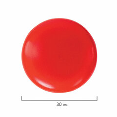 Магниты СРЕДНЕГО ДИАМЕТРА, 30 мм, НАБОР 5 штук, цвет АССОРТИ, в блистере, STAFF &laquo;Basic&raquo;, 237482