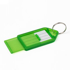 Бирки для ключей КОМПЛЕКТ 20 ШТ., длина 55 мм, инфо-окно 39&times;22 мм, АССОРТИ, BRAUBERG, 237495