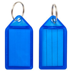 Бирки для ключей КОМПЛЕКТ 20 ШТ., длина 55 мм, инфо-окно 39&times;22 мм, АССОРТИ, BRAUBERG, 237495