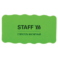 Стиратели магнитные для магнитно-маркерной доски, 57&times;107 мм, КОМПЛЕКТ 10 ШТ., STAFF &laquo;Basic&raquo;, зеленые, 237510