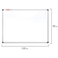 Доска магнитно-маркерная 90&times;120 см, алюминиевая рамка, BRAUBERG &laquo;Extra&raquo;, 237555