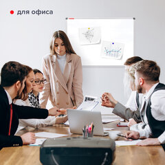 Доска магнитно-маркерная 90&times;120 см, алюминиевая рамка, BRAUBERG &laquo;Extra&raquo;, 237555