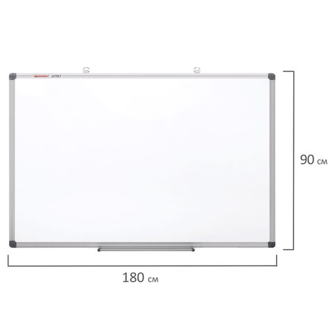 Доска магнитно-маркерная 90х180 см, алюминиевая рамка, BRAUBERG "Extra", 237557