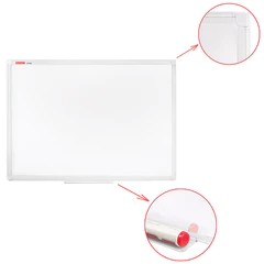 Доска магнитно-маркерная 60&times;90 см, ПВХ-рамка, BRAUBERG &laquo;Standard&raquo;, 237561