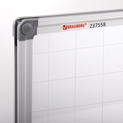 Доска магнитно-маркерная В КЛЕТКУ, 60&times;90 см, алюминиевая рамка, BRAUBERG &laquo;Extra&raquo;, 237563
