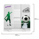 Подставка для книг и учебников ЮНЛАНДИЯ "Play Football", регулируемый наклон, металлическая, 237574