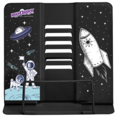 Подставка для книг и учебников большая ЮНЛАНДИЯ &laquo;Space&raquo;, регулируемый наклон, металлическая, 237577