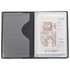 Обложка для автодокументов STAFF, полиуретан под кожу, &laquo;АВТОДОКУМЕНТЫ&raquo;, черная, 237597