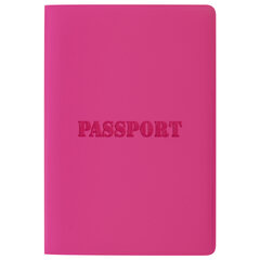 Обложка для паспорта, мягкий полиуретан, &laquo;PASSPORT&raquo;, розовая, STAFF, 237605