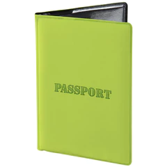 Обложка для паспорта, мягкий полиуретан, &laquo;PASSPORT&raquo;, салатовая, STAFF, 237607