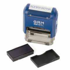 Штамп стандартный &laquo;КОПИЯ ВЕРНА&raquo;, оттиск 38&times;14 мм синий, GRM 4911 Р3, 110491140