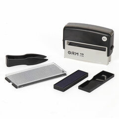 Штамп самонаборный 2-строчный, оттиск 69&times;10 мм, синий без рамки, GRM 15, КАССА В КОМПЛЕКТЕ, 116000090