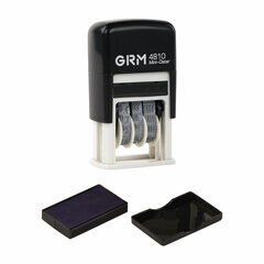 Датер-мини месяц цифрами, оттиск 20&times;3,8 мм синий, GRM 4810 BANK, 124131001