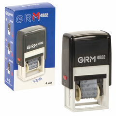 Штамп стандартный &laquo;12 БУХГАЛТЕРСКИХ ТЕРМИНОВ&raquo;, корпус черный, оттиск 25&times;4 мм, синий, GRM 4822, 124361134