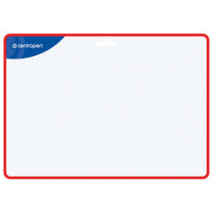 Доска двусторонняя маркерная А4 (297&times;210 мм), БЕЛАЯ/<wbr/>ЛИНИЯ, 2 маркера + салфетка, CENTROPEN, 7719