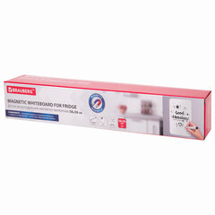 Доска на холодильник магнитно-маркерная 58&times;36 см с маркером, магнитом и салфеткой, BRAUBERG, 237848