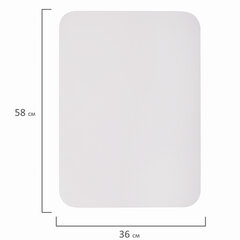 Доска на холодильник магнитно-маркерная 58&times;36 см с маркером, магнитом и салфеткой, BRAUBERG, 237848