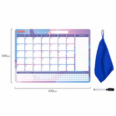 Планинг-трекер магнитный на холодильник, 42&times;30 см, с маркером и салфеткой, BRAUBERG, 237853