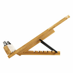 Подставка для книг и планшетов большая бамбуковая BRAUBERG, 34&times;24 см, регулируемый наклон, 237896