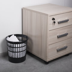 Корзина для бумаг STAFF &laquo;Basic&raquo; сетчатая, 9,5 л, черная, 237915