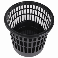 Корзина для бумаг STAFF &laquo;Basic&raquo; сетчатая, 9,5 л, черная, 237915